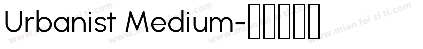 Urbanist Medium字体转换